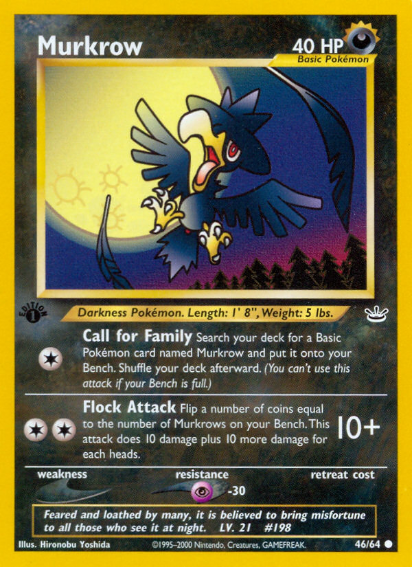 Murkrow (46/64) [Neo Revelation 1st Edition] - Destination Retro