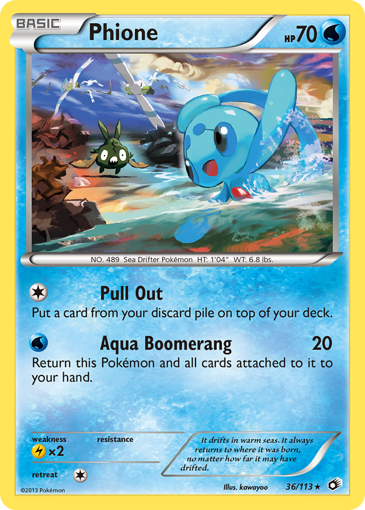 Phione (36/113) [Black & White: Legendary Treasures] - Destination Retro