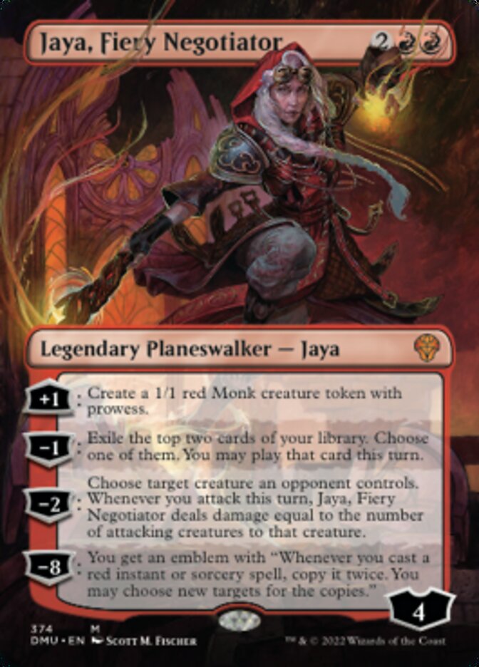 Jaya, Fiery Negotiator (Borderless) [Dominaria United] - Destination Retro