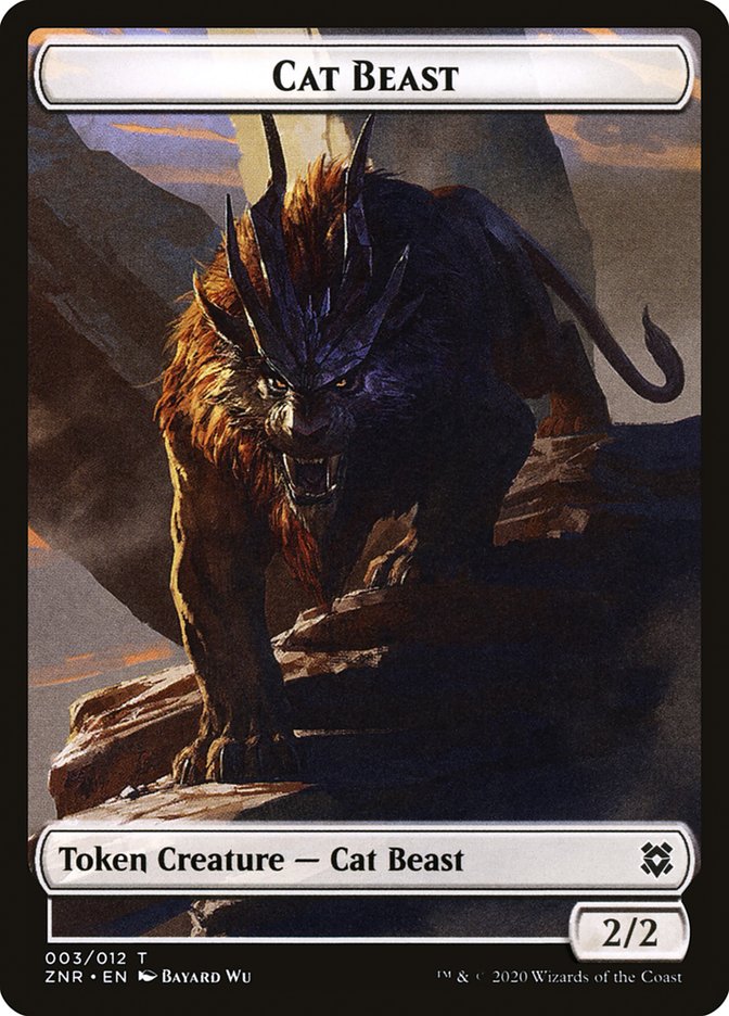 Cat Beast Token [Zendikar Rising] - Destination Retro