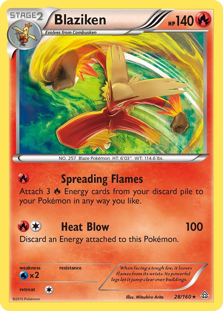 Blaziken (28/160) [XY: Primal Clash] - Destination Retro