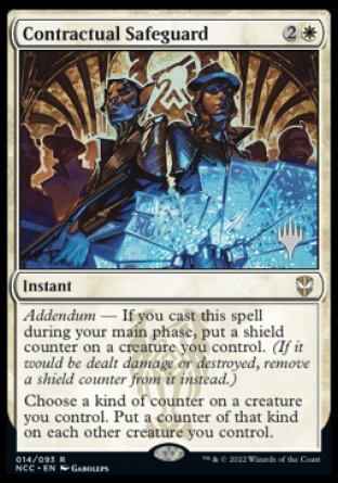 Contractual Safeguard (Promo Pack) [Streets of New Capenna Commander Promos] - Destination Retro