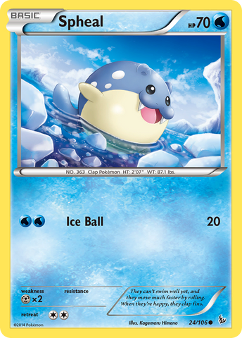 Spheal (24/106) [XY: Flashfire] - Destination Retro