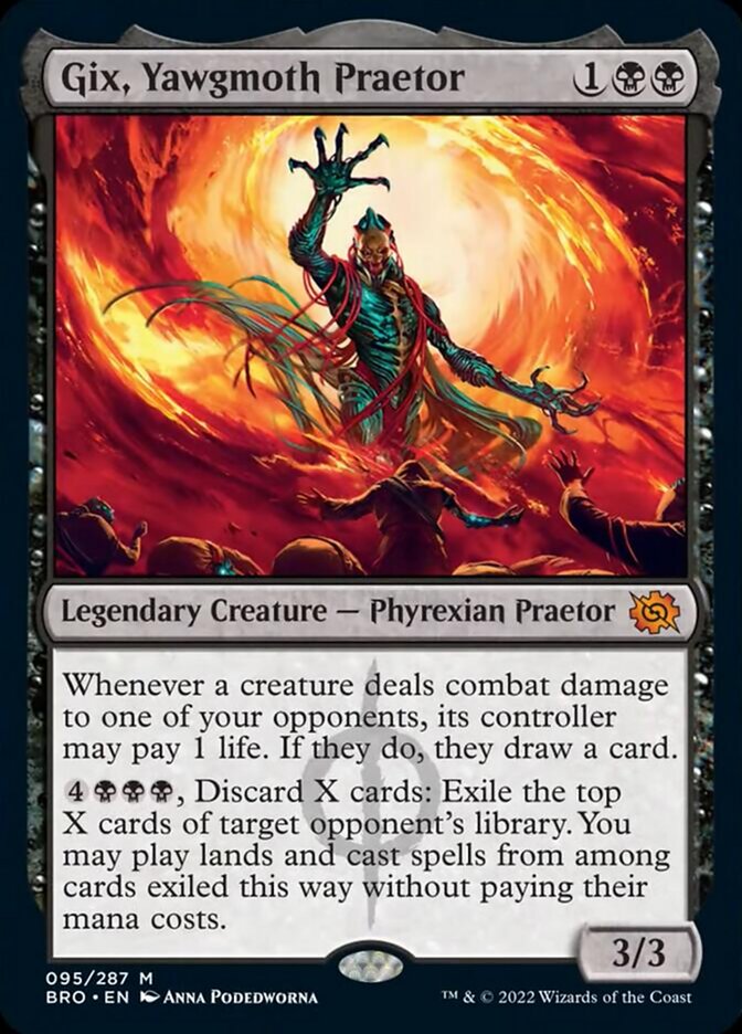 Gix, Yawgmoth Praetor [The Brothers' War] - Destination Retro