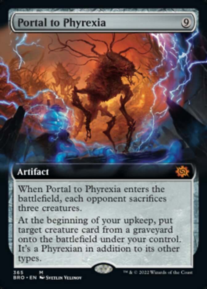 Portal to Phyrexia (Extended Art) [The Brothers' War] - Destination Retro
