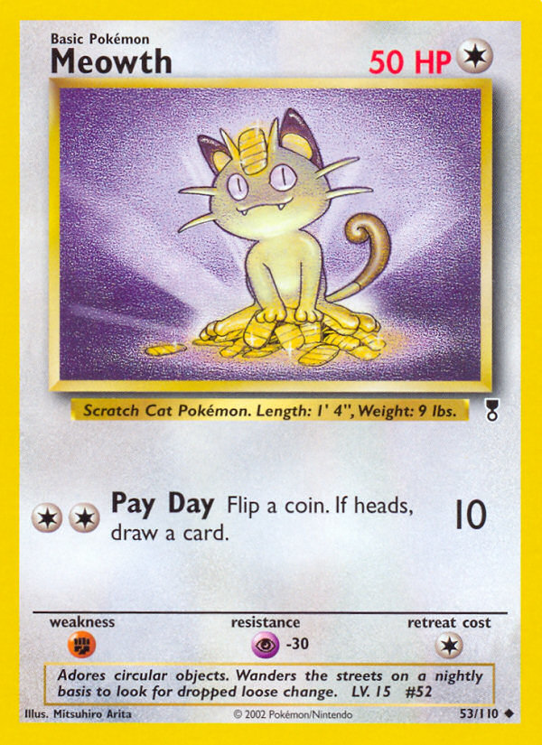 Meowth (53/110) [Legendary Collection] - Destination Retro