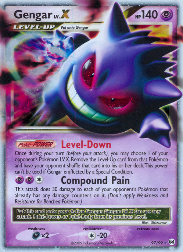 Gengar LV.X (97/99) [Arceus] - Destination Retro