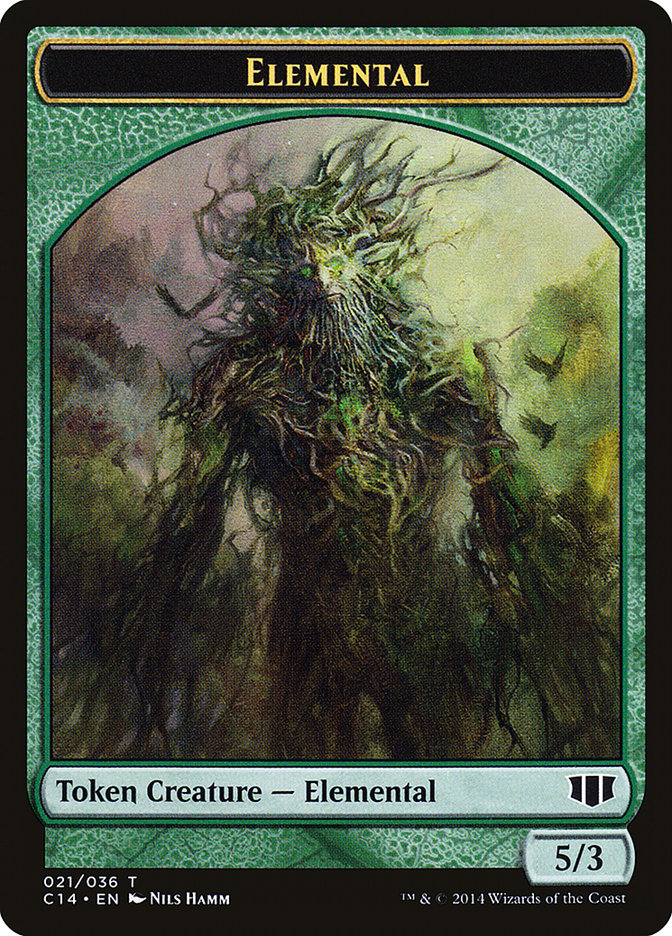 Elemental // Beast (019/036) Double-sided Token [Commander 2014 Tokens] - Destination Retro