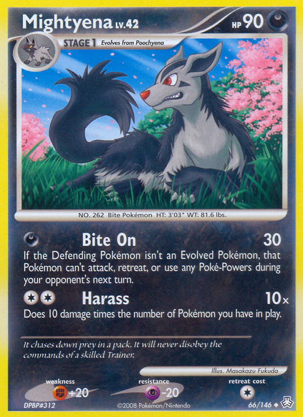Mightyena (66/146) [Diamond & Pearl: Legends Awakened] - Destination Retro