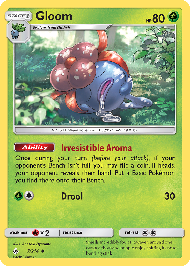 Gloom (7/214) [Sun & Moon: Unbroken Bonds] - Destination Retro