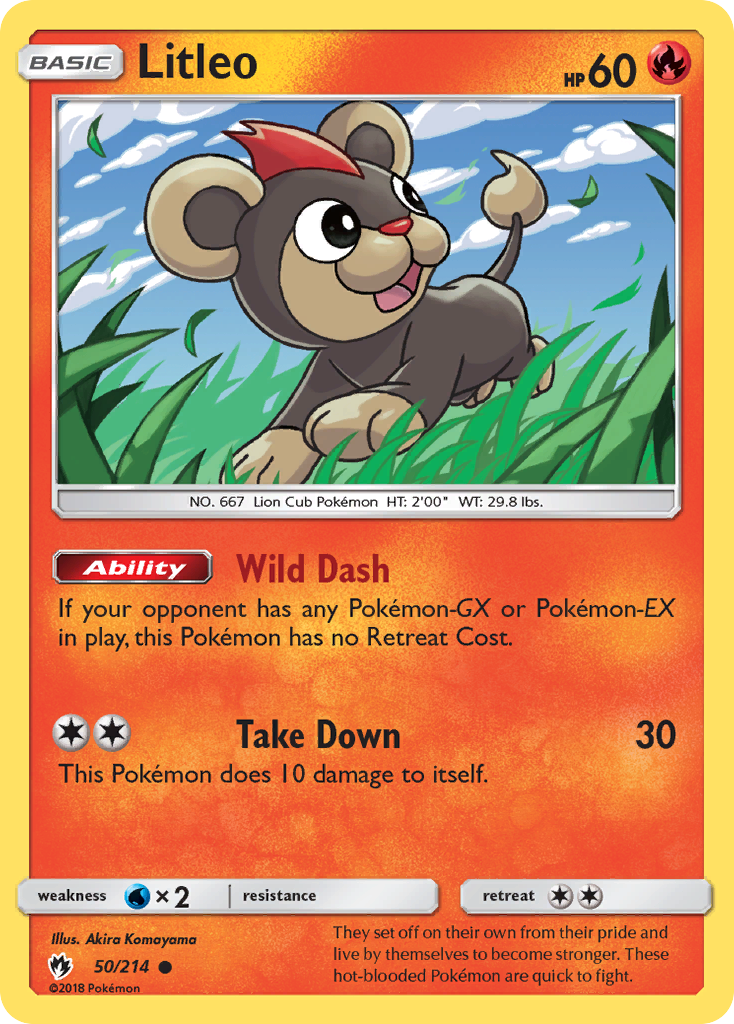 Litleo (50/214) [Sun & Moon: Lost Thunder] - Destination Retro