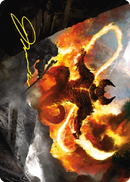 The Balrog, Flame of Udun Art Card (Gold-Stamped Signature) [The Lord of the Rings: Tales of Middle-earth Art Series] - Destination Retro