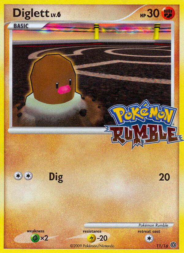 Diglett (11/16) [Pokémon Rumble] - Destination Retro