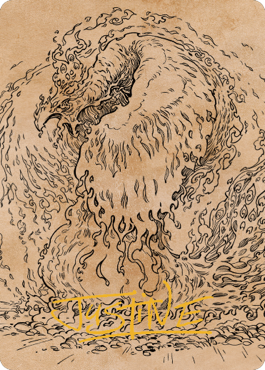 Nemesis Phoenix Art Card (Gold-Stamped Signature) [Commander Legends: Battle for Baldur's Gate Art Series] - Destination Retro