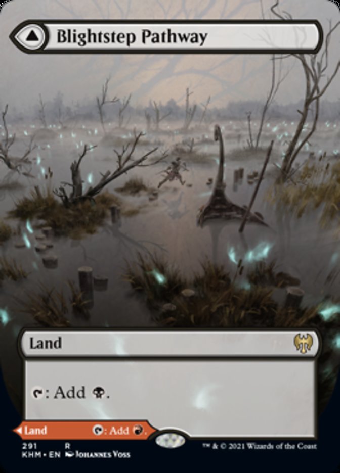 Blightstep Pathway // Searstep Pathway (Borderless Alternate Art) [Kaldheim] - Destination Retro