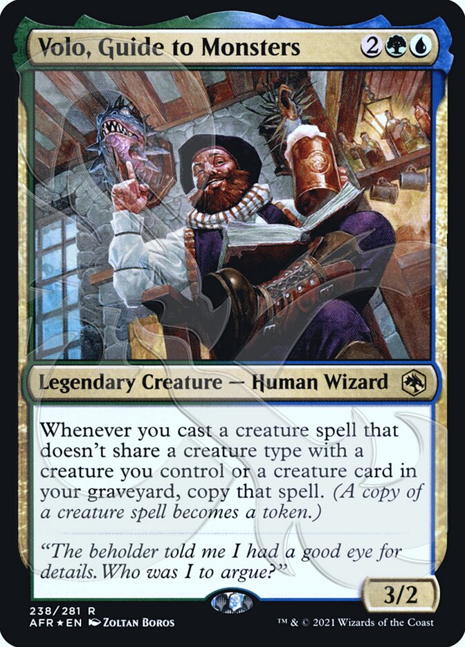 Volo, Guide to Monsters (Ampersand Promo) [Dungeons & Dragons: Adventures in the Forgotten Realms Promos] - Destination Retro