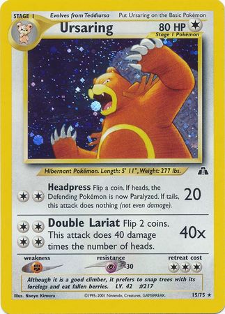 Ursaring (15/75) [Neo Discovery Unlimited] - Destination Retro