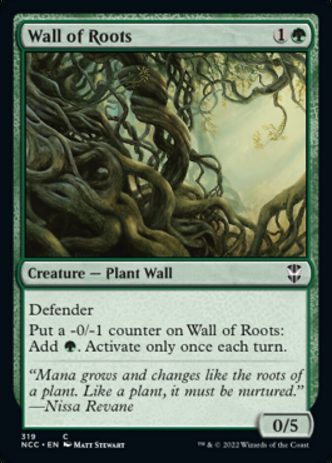 Wall of Roots [Streets of New Capenna Commander] - Destination Retro