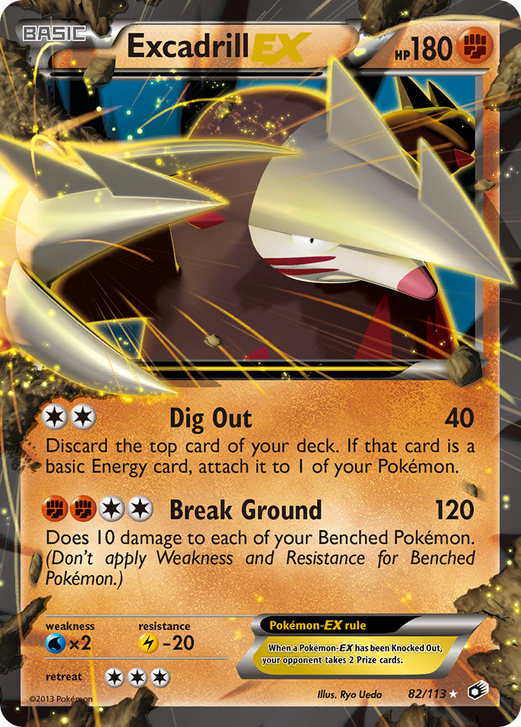 Excadrill EX (82/113) [Black & White: Legendary Treasures] - Destination Retro