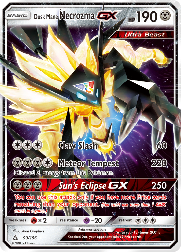 Dusk Mane Necrozma GX (90/156) [Sun & Moon: Ultra Prism] - Destination Retro