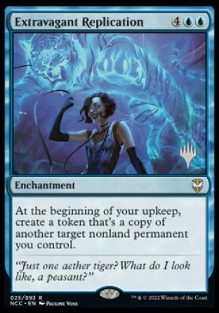 Extravagant Replication (Promo Pack) [Streets of New Capenna Commander Promos] - Destination Retro