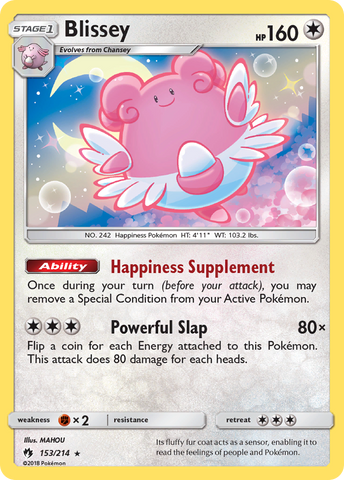 Blissey (153/214) [Sun & Moon: Lost Thunder] - Destination Retro