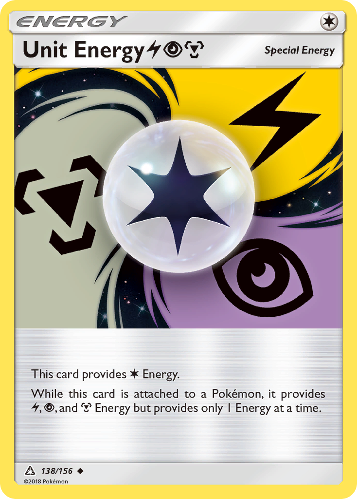Unit Energy (138/156) (Lightning, Psychic, Metal) [Sun & Moon: Ultra Prism] - Destination Retro