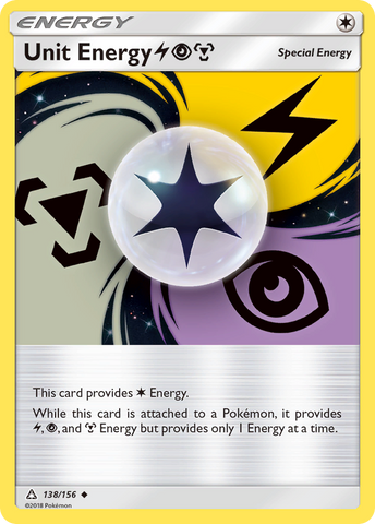 Unit Energy (138/156) (Lightning, Psychic, Metal) [Sun & Moon: Ultra Prism] - Destination Retro