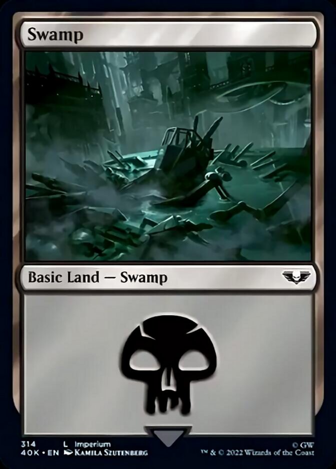 Swamp (314) [Universes Beyond: Warhammer 40,000] - Destination Retro