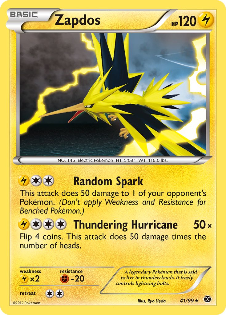 Zapdos (41/99) (Blister Exclusive) [Black & White: Next Destinies] - Destination Retro