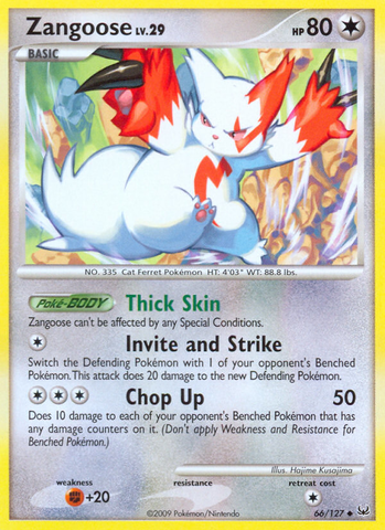 Zangoose (66/127) [Platinum: Base Set] - Destination Retro
