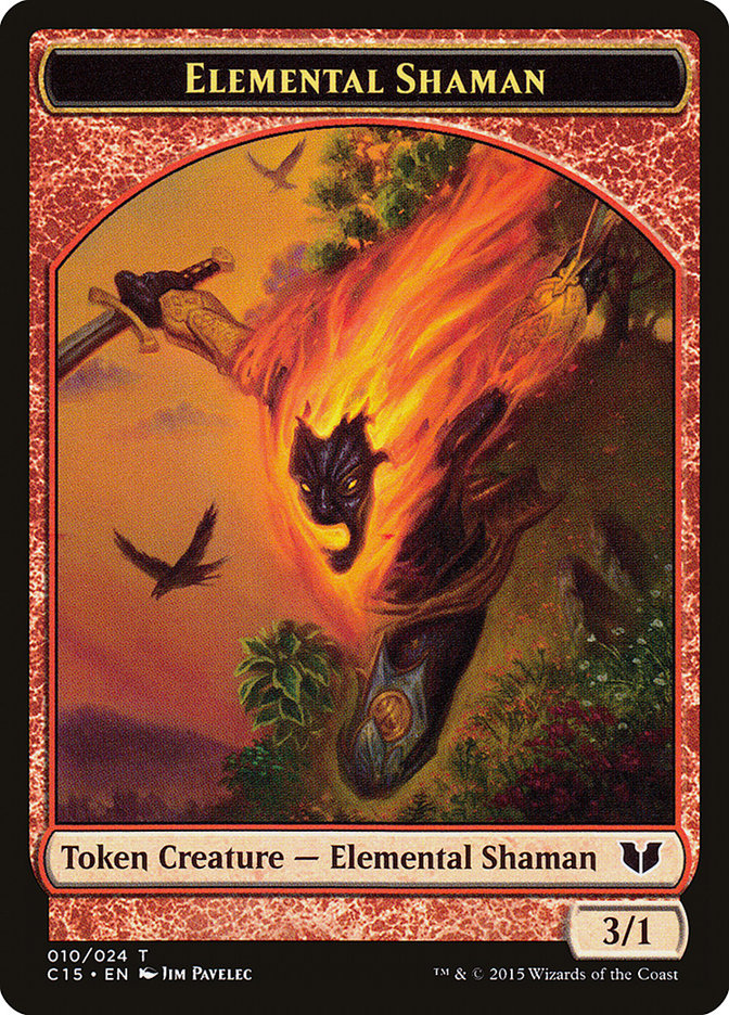Elemental Shaman // Shapeshifter Double-Sided Token [Commander 2015 Tokens] - Destination Retro
