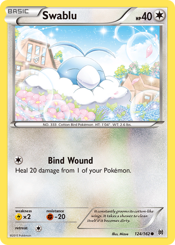 Swablu (124/162) [XY: BREAKthrough] - Destination Retro