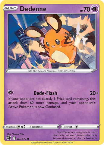 Dedenne (067/172) [Sword & Shield: Brilliant Stars] - Destination Retro