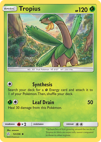 Tropius (12/236) [Sun & Moon: Cosmic Eclipse] - Destination Retro