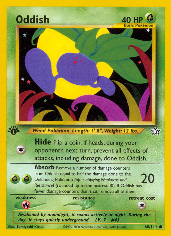 Oddish (68/111) [Neo Genesis 1st Edition] - Destination Retro