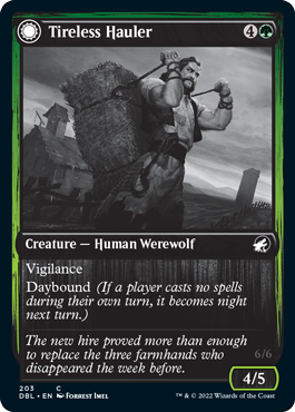 Tireless Hauler // Dire-Strain Brawler [Innistrad: Double Feature] - Destination Retro