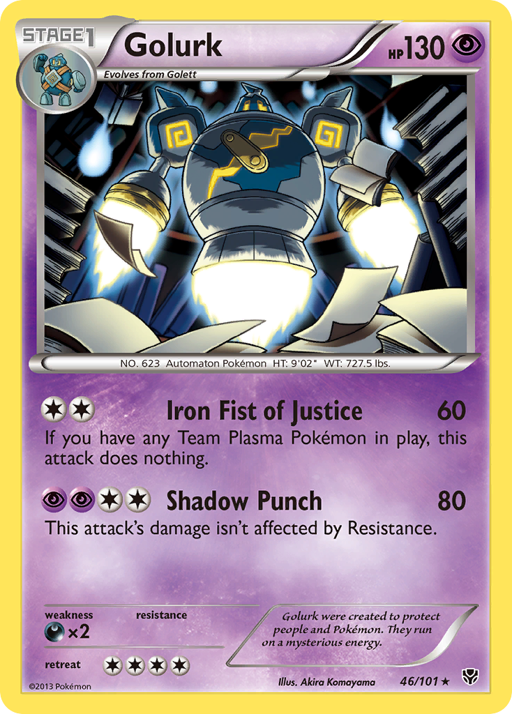 Golurk (46/101) [Black & White: Plasma Blast] - Destination Retro