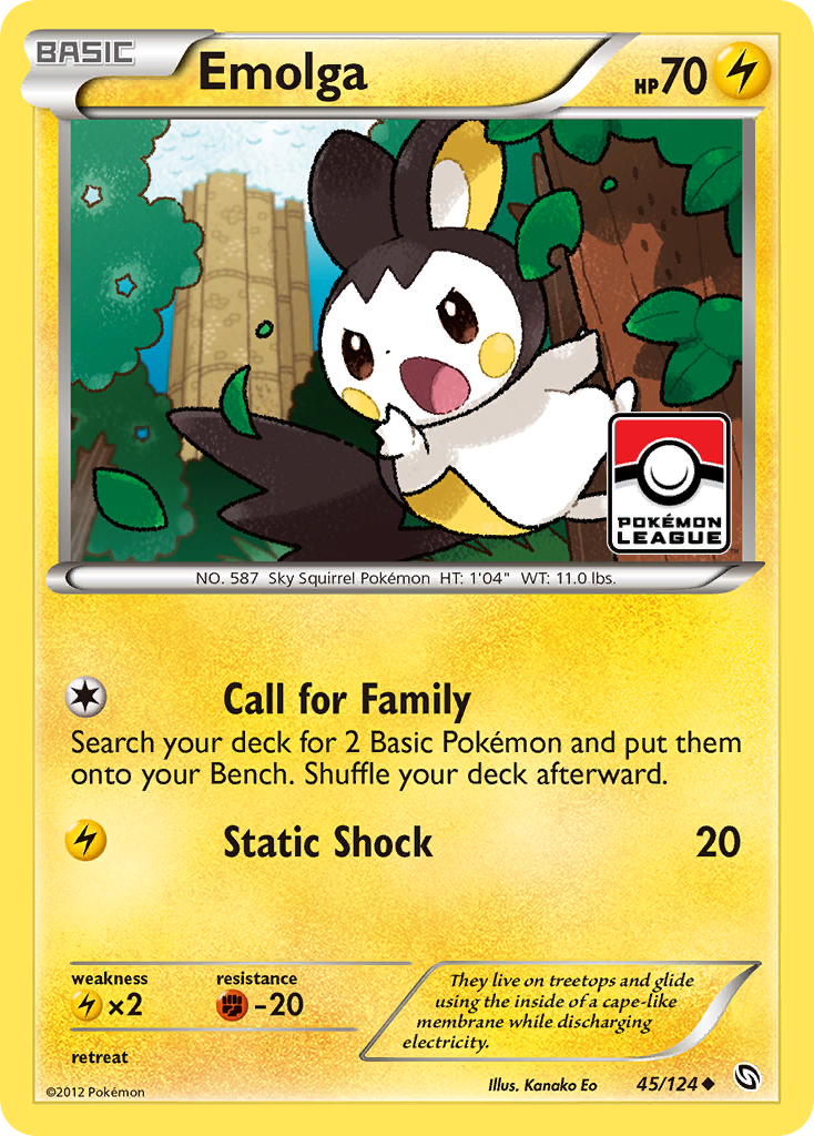 Emolga (45/124) [Black & White: Dragons Exalted] - Destination Retro