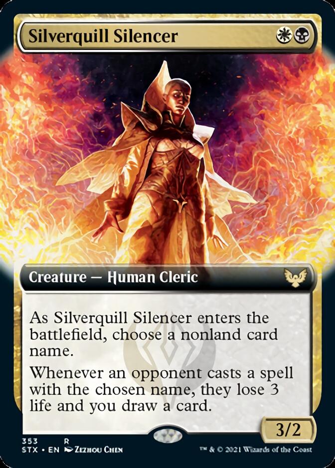 Silverquill Silencer (Extended) [Strixhaven: School of Mages] - Destination Retro