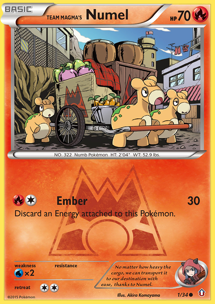 Team Magma's Numel (1/34) [XY: Double Crisis] - Destination Retro