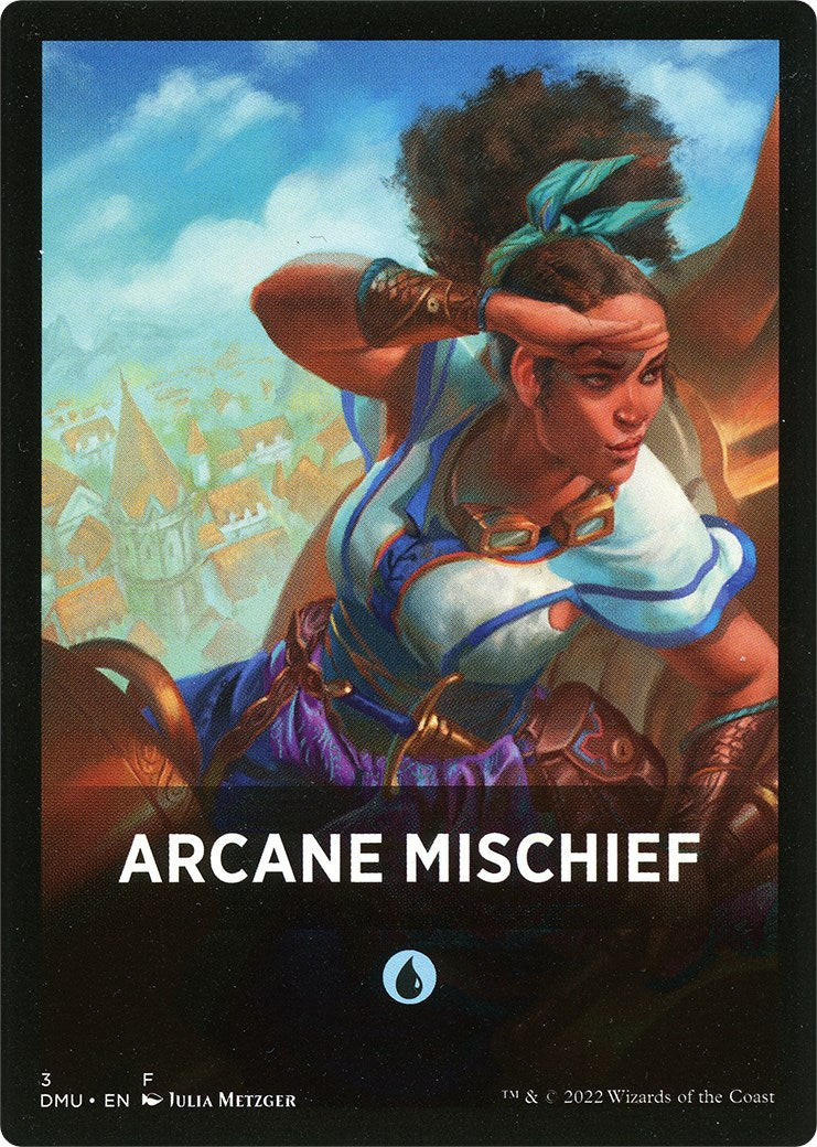 Arcane Mischief Theme Card [Dominaria United Tokens] - Destination Retro