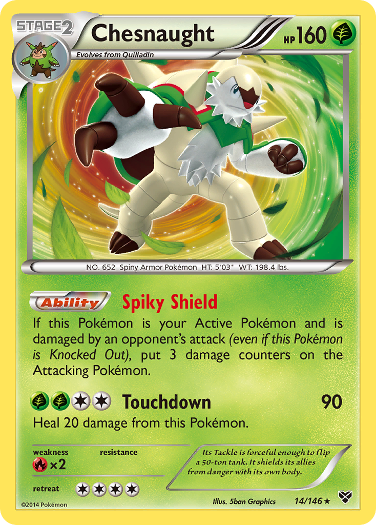 Chesnaught (14/146) [XY: Base Set] - Destination Retro