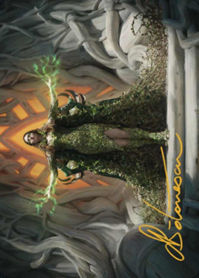 Titania, Voice of Gaea Art Card (Gold-Stamped Signature) [The Brothers' War Art Series] - Destination Retro