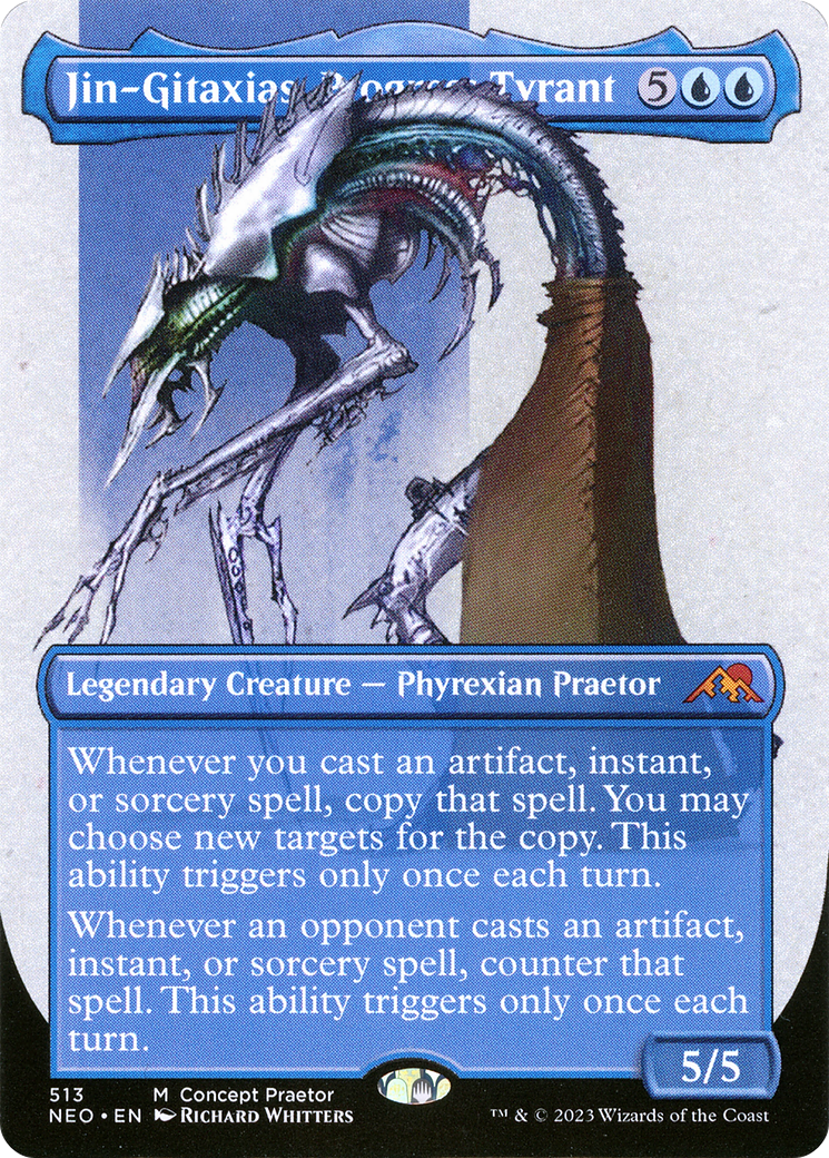 Jin-Gitaxias, Progress Tyrant (Borderless Concept Praetors) [Phyrexia: All Will Be One] - Destination Retro