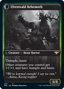 Ulvenwald Oddity // Ulvenwald Behemoth [Innistrad: Double Feature] - Destination Retro