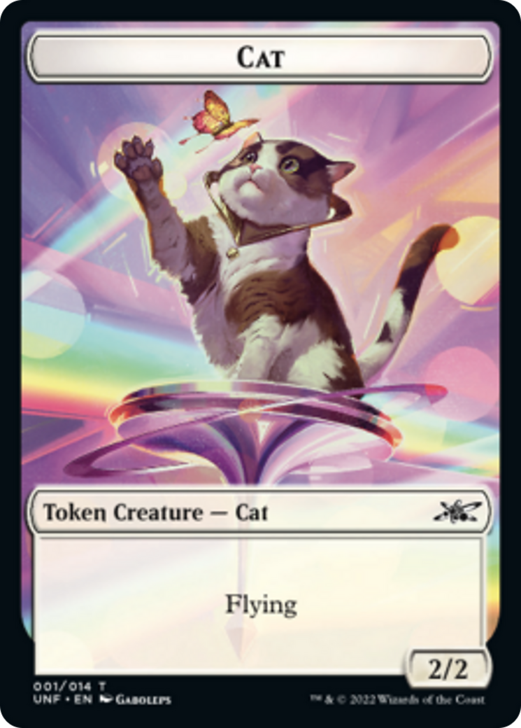 Cat // Food (11) Double-sided Token [Unfinity Tokens] - Destination Retro