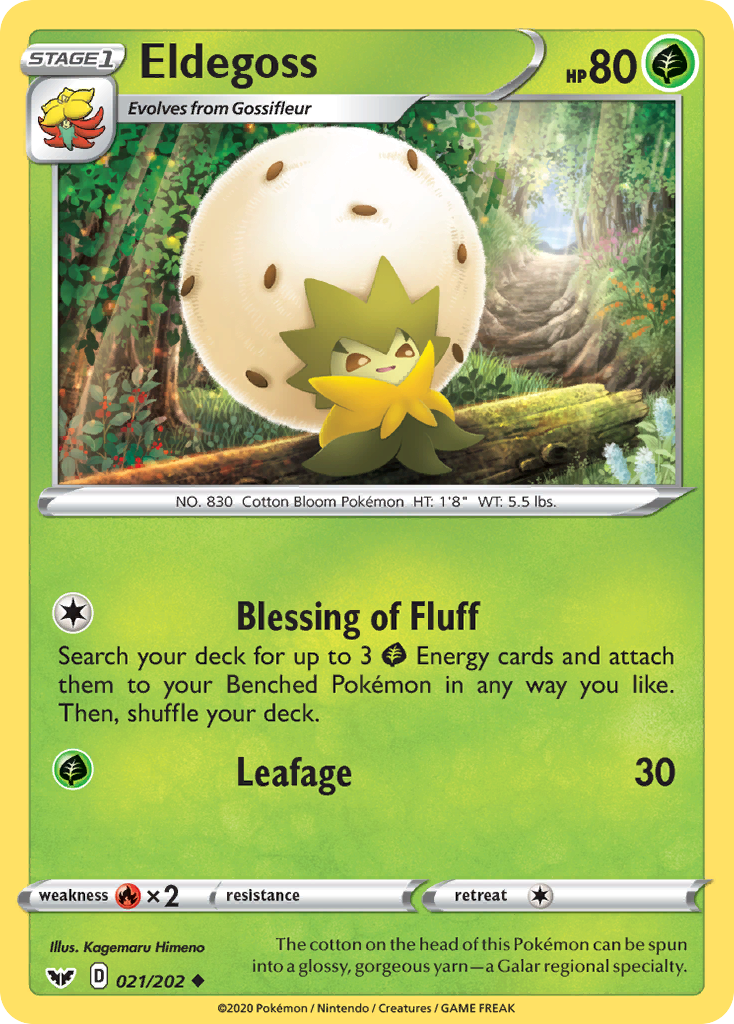 Eldegoss (21/202) [Sword & Shield: Base Set] - Destination Retro