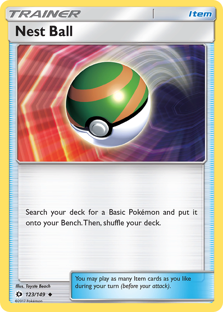 Nest Ball (123/149) [Sun & Moon: Base Set] - Destination Retro