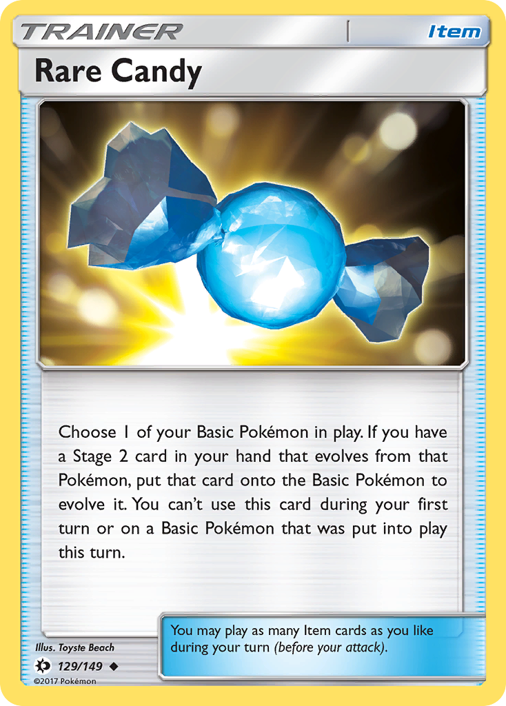 Rare Candy (129/149) [Sun & Moon: Base Set] - Destination Retro